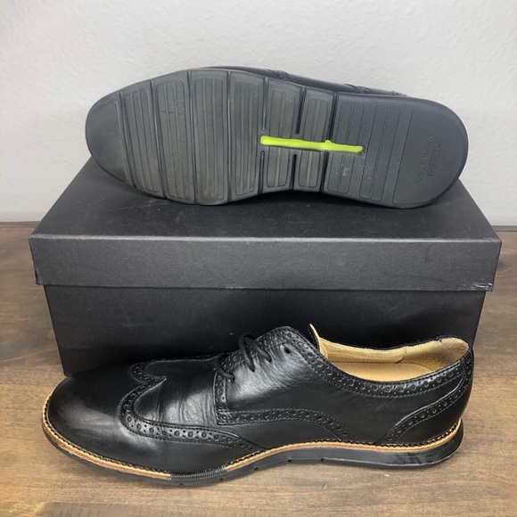 Cole Haan ØriginalGrand Black Wingtip Oxford Sz 11 main image 5